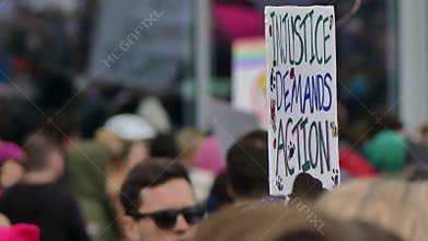 Political protest womens march