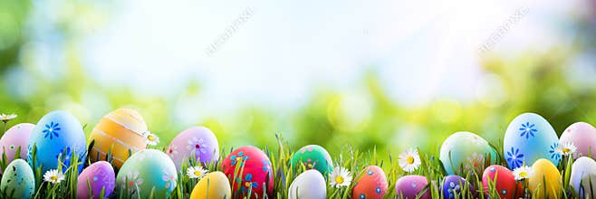 Easter - Colorful Decorated Eggs