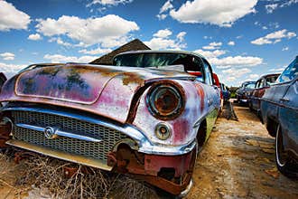 Old abandoned cars
