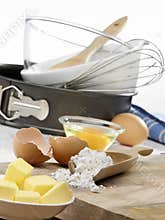 Baking Utensils and Ingredients