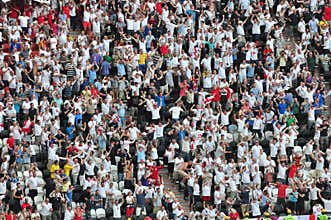 Crowd of fans