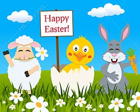 Funny Animals Wishing a Happy Easter