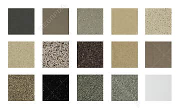 Kitchen granite counter top color samples