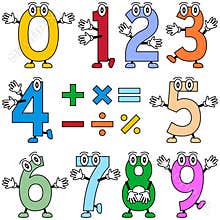 Funny Cartoon Numbers