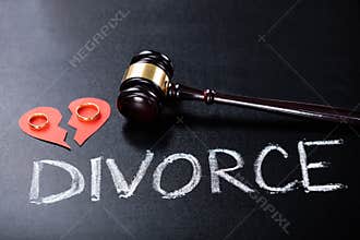Close-up Of Divorce Concept