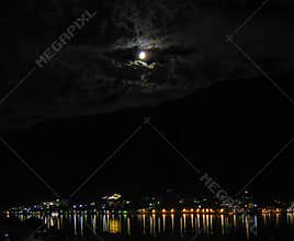 Moon like a great eye