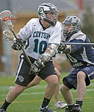 Lacrosse taking a shot