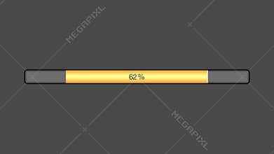 Orange Progress Bar Animated