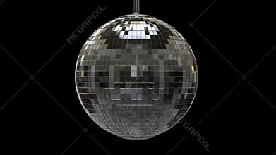 Twisted disco ball with alpha channel