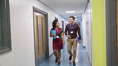 Teachers In The Corridor