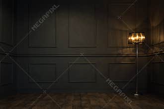 Empty vintage room