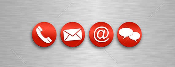 Contact and communications icons