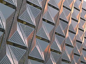 Geometric metal cladding