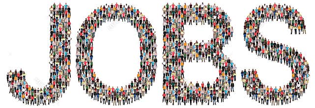 Jobs, job working recruitment employees multi ethnic group of pe
