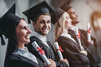 Graduates in university