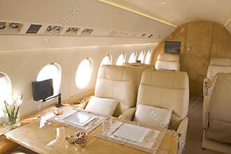 Business jet interior