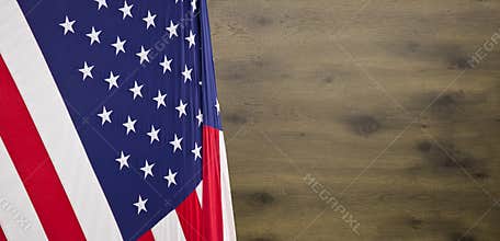 Happy Labor Day background with wood texture