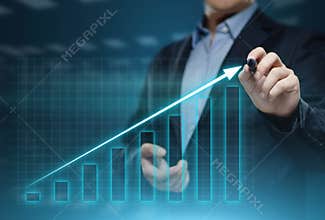 Financial Graph. Stock Market chart. Forex Investment Business Internet Technology concept