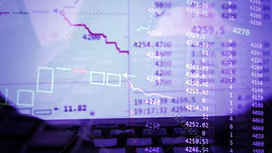 Online trading background.