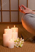 Candles and meditation