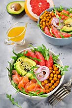 Delicious balanced food concept