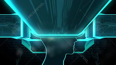 Mobile apps installed into the brain, replacing the mind, consciousness,seamless loop