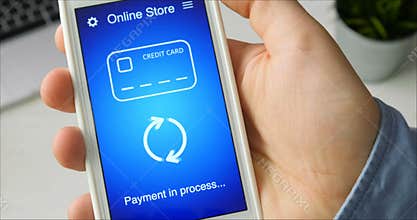 Paying for online shopping using smartphone application