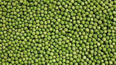 Sliding over shelled peas layer