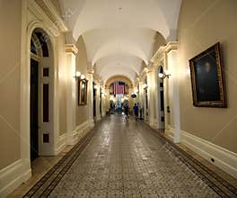 Hallway in the California State Capitol