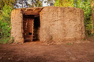 Traditional Maasai rural house, Nairobi, Kenya