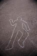Body Outline on the Street