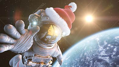 Santa in space