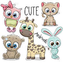 Set of Cute Animals