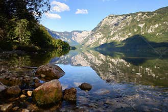 Bohinj lake in Slovenia