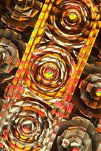 Colored transparent plastic