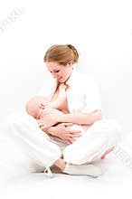Breast feeding.