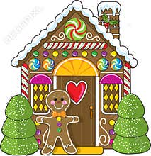 Gingerbread House and Man