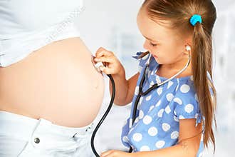 Happy family and pregnancy