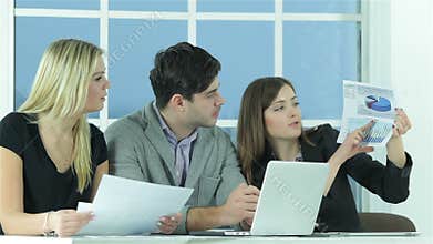 Confident worker business
