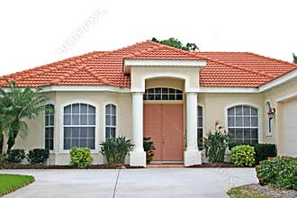 Attractive New Home with Coral Door