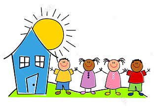 Childlike Kids With a House