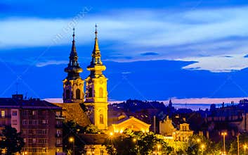 Night scenes of Budapest