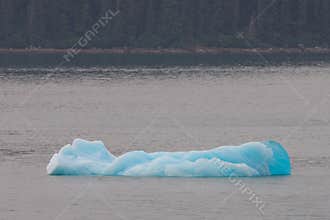 Blue iceberg in Alaska