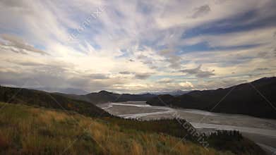 River Delta Wrangell St Elias Alaska