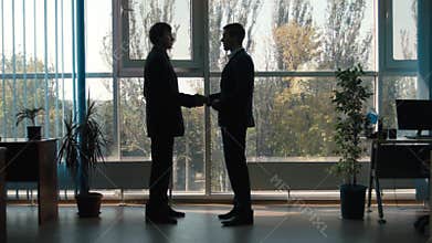 Conversation between two businessmen