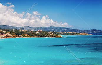 Tsilivi village and beach on Zakynthos island