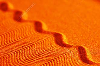 Orange sand waves