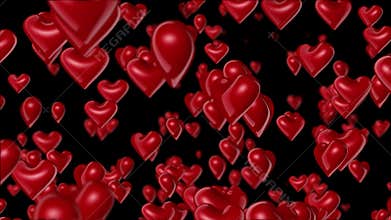 3D Heart Transition with alpha channel