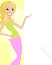Blonde Woman Border