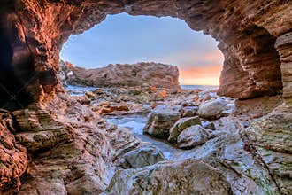 Corona Del Mar cave view